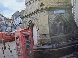 Supporting image for story: A book swap or a home for a defibrillator – who knows what a disused phone kiosk in Knighton will become next