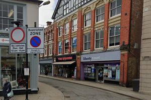 Your Venture Properties has been granted permission to turn 23 Cross Street in Oswestry, pictured centre, into a HMO. Picture: Google