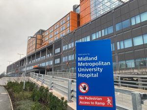 The entrance to the Midland Metropolitan Hospital. Pic: LDRS. Permission for reuse for all LDRS partners.