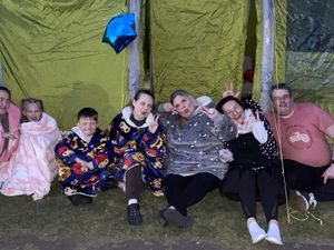 Supporting image for story: Netherton Green staff brave the cold for the Great Tommy Sleep Out