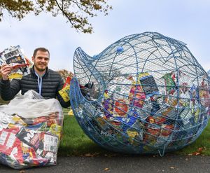 Guy Wolverson, the student service manager at North Shropshire College and Walford College, where students have filled a fish four times over