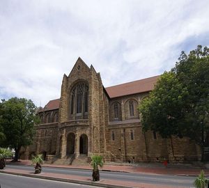 Tiles made in the Black Country adorn the roof of St George's Cathedral in Cape Town 