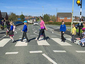Supporting image for story: New zebra crossing finally installed in Shropshire village after two year battle