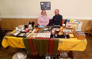 Sue and John sell lots of interesting items including badges, jewellery and much more.
