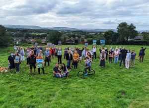 Protesting to save the meadow