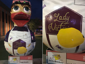 Supporting image for story: 'Angry' thug damages giant Southwater duck with a punch