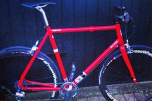 One of the stolen bikes, a red, Kinesis 4 Cross with carbon wheels, valued at around £1,800