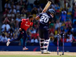 Supporting image for story: Chris Jordan takes England’s first men’s T20 hat-trick to limit USA to 115