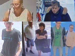 Supporting image for story: Faces of people Telford police want to talk to after several shop thefts