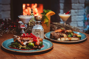 The new Christmas Fayre menu has a wide range of high end items on the menu, including cocktails with edible gold swirled through them