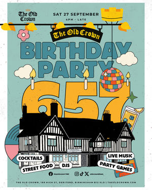 The Old Crown in Birmimgham celebrates 657 years