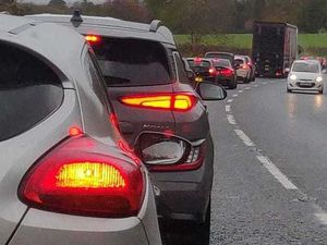 Supporting image for story: Two-miles of tailbacks after rush hour collision on A41