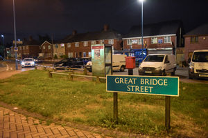 The attack happened outside Georges Fish Bar in Great Bridge Street