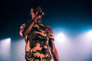 J Hus at the O2 Academy in Birmingham. Pic: James Stride