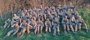 The Telford College students at Altcar Military Training Facility