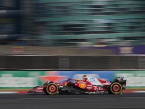 Lewis Hamilton on track in China