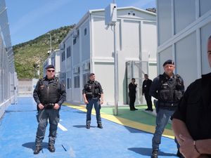 Supporting image for story: Italy’s prime minister visits Albania as plan to hold migrants nears start