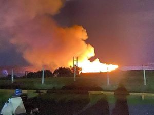 Supporting image for story: Fire crews finish extinguishing Telford tip blaze