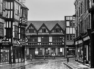 Lloyds Bank, Pride Hill, Shrewsbury, before it was replaced by a 'modern building'. A note to accompany this print reads: 'Civic Trust Awards 1968. Shropshire - Group A Award. Lloyds Bank, Pride Hill, Shrewsbury (Before). Civic Trust, 18 Carlton House Terrace, London, SW1.' In other words this photo shows the bank before it was replaced with a new building which won this design award in 1968. Picture: The West Midland Photo Services Limited, Commercial & Industrial Photographers