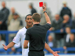 Supporting image for story: AFC Telford consider transfer move after red card for Russell Benjamin