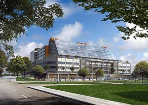 An artist's impression of how the hospital would look