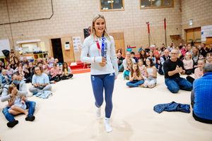 Olympian Alice Kinsella receives a Welcome Home Party at Park Wrekin Gymnastics Club in Wellington