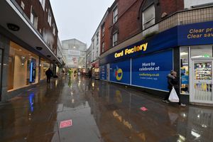 The approach to the Churchill Shopping Centre