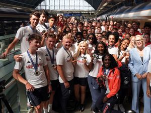 Supporting image for story: Team GB stars greeted by adoring fans on return home from Paris Olympics