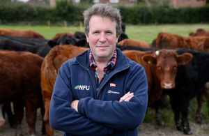 NFU Vice President Adam Quinney. 20th September 2012..NFU Vice President Adam Quinney pictured on his farm in Sambourne, Warwickshire