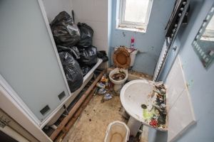 Chris Considine's flat in Nuneaton, Warwickshire on July 9 2025.