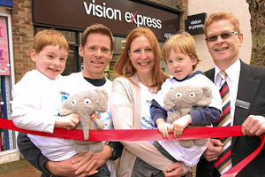 Supporting image for story: Brave Oswestry twin Luke cuts ribbon at new store