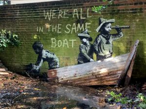 Supporting image for story: Potential Banksy artwork appears in Lowestoft