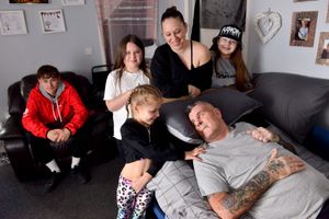 Anthony Vincent back home with wife Suzette and children Connor, Ruby, Destiny and Summer