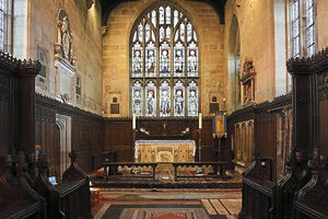 The east window at the church