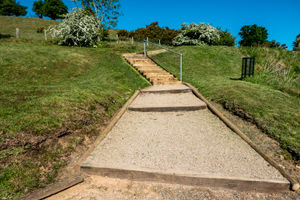 With golfers not being allowed on the course, organisers had the chance to tend to the gardens, create new tee markers, repaint the Half Way House and create new steps