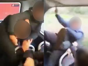 Supporting image for story: Moment schoolboys fall out of window from top deck of moving bus in the West Midlands