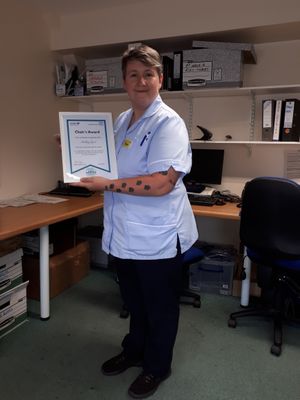 Shelley Lewis, healthcare assistant at Bridgnorth Community Hospital