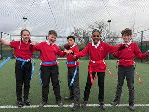 Supporting image for story: New non-contact version of American football launched at Telford primary school