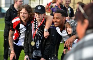 Players took every chance they could get to mix with the fans