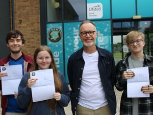 Supporting image for story: ONEWA students receive their A-Level results