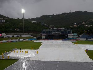 A general view of the Daren Sammy National Cricket Stadium