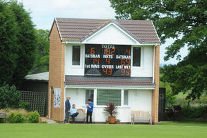 The scoreboard at Brewood Cricket Club for the visit of Shifnal on Saturday.