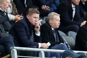 Sporting and Technical Director Luke Dowling of West Bromwich Albion and Mark Jenkins Chief Executive of West Bromwich Albion watch from the stands. (AMA)