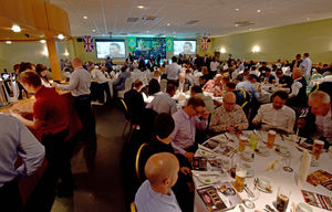 People gathering at Bar Sport for the event in 2016