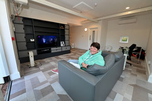 Healthcare assistant Raine Hawkesford in the brand new adolescent room