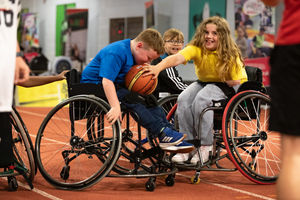 Wheelchair Basketball. Credit - Disability Sport Wales Sophie Lewis.