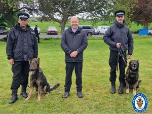 Supporting image for story: Officers and dogs represent their force on national level