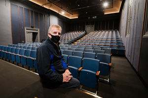 Shawn Humphreys, Pave Aways construction quality manager, at Ludlow Assembly Rooms