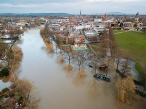 Flooding at the The Quarry in Shrewsbury