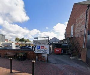 The Hot Wheelz premises viewed from the island at Shell Corner. Picture Google free for LDRS use